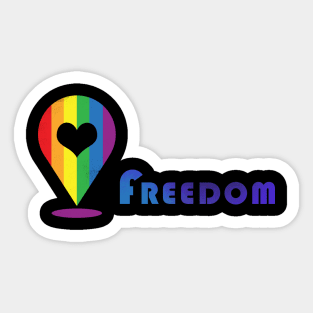 LGBT freedom Sticker